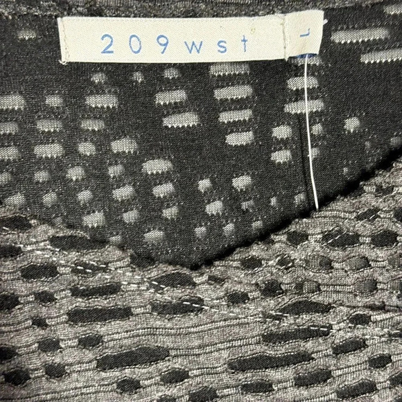 New 209wst38 Womens relaxed fit lagenlook artsy gray tunic top Size Large NWT - Picture 4 of 8